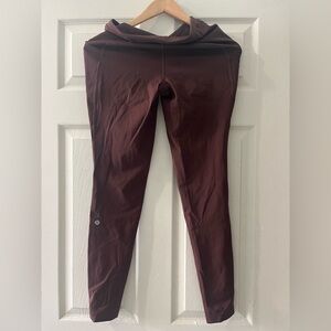 Burgundy Lululemon Leggings